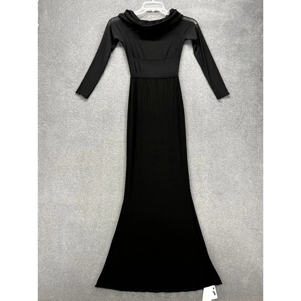 REVOLVE & MINIMALIST lovers COMMENSE overfold off shoulder mesh long dress‎ XS